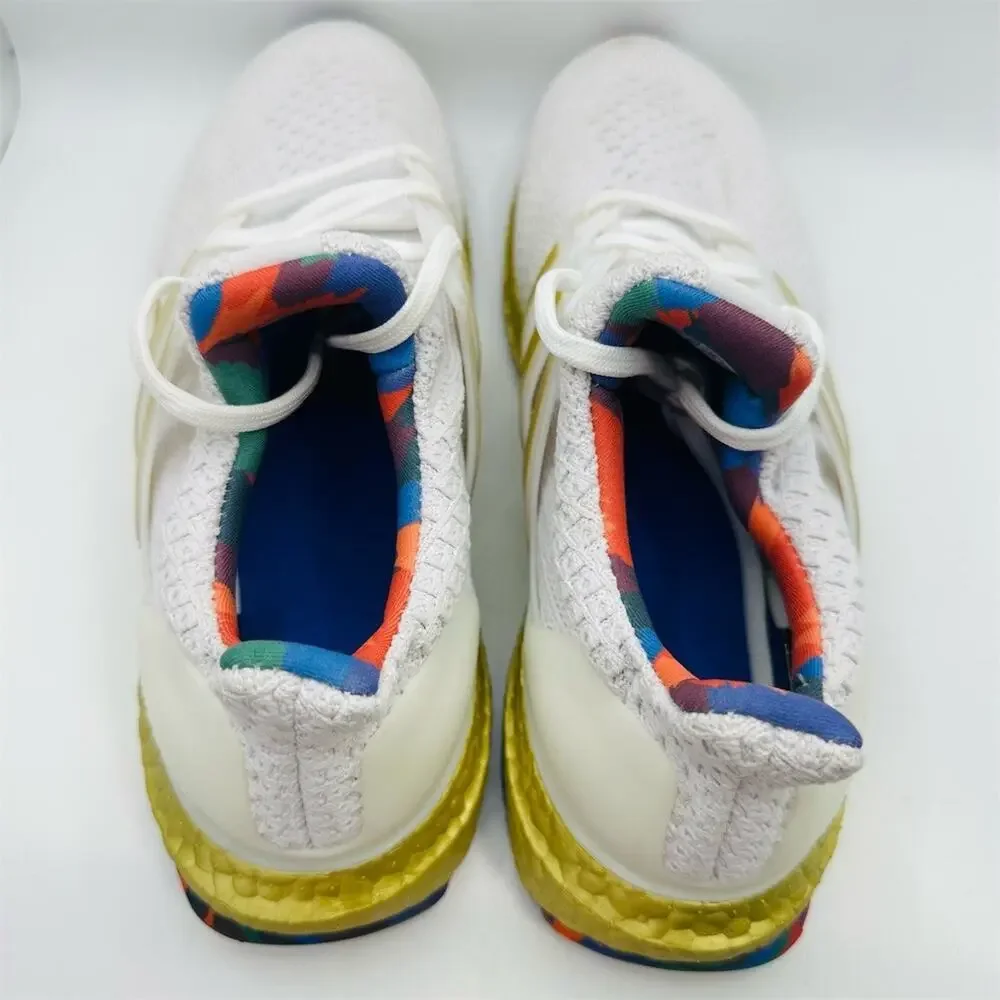 adidas UltraBoost 5.0 DNA Title IX Womens Sneakers White/Gold Size 7.5 | EUC